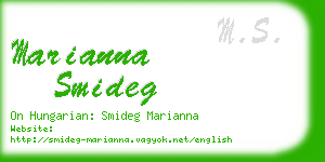 marianna smideg business card